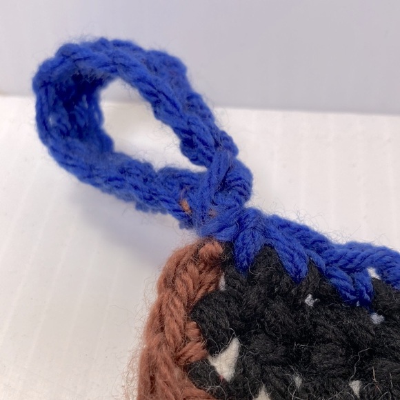 Rainbow Stripes Crocheted Handmade Handcrafted Pot Holder 9 x 9 inches - Picture 4 of 5